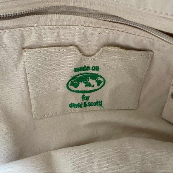 David & Scotti Cream White Handmade Boho Luxe Braided Macrame Rope Handbag Purse - Picture 8 of 8